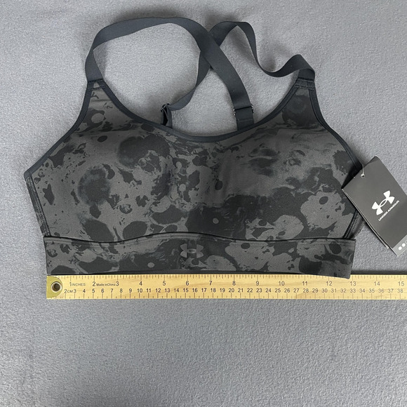 Nike Dri Fit Sports Bra Womens 34DD Black Padded Racerback High Support - Picture 9 of 16